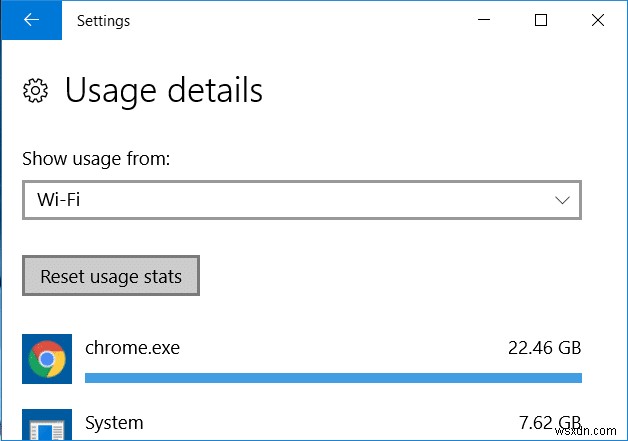 Đặt lại mức sử dụng dữ liệu mạng trên Windows 10 [HƯỚNG DẪN] 