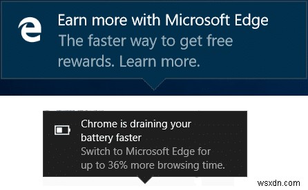 Tắt thông báo Microsoft Edge của Windows 10 