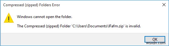 Windows không thể hoàn thành lỗi trích xuất [SOLVED] 