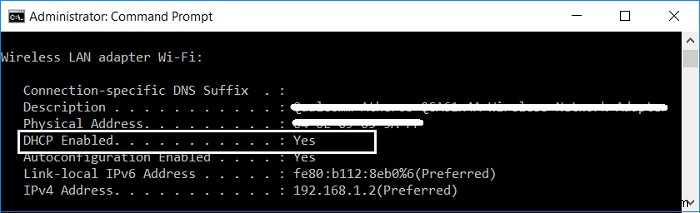 Sửa lỗi DHCP không được bật cho WiFi trong Windows 10 