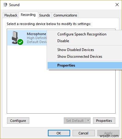 Sửa lỗi micrô không hoạt động trên Windows 10 