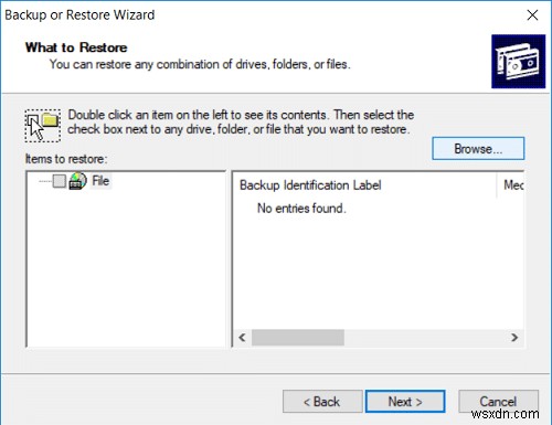 Cách khôi phục tệp NTBackup BKF trên Windows 10 