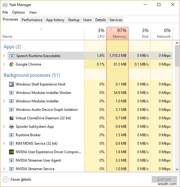 [SOLVED] 100% mức sử dụng đĩa của hệ thống và bộ nhớ nén 