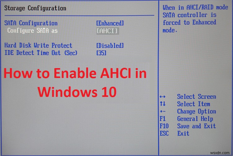 Cách bật Chế độ AHCI trong Windows 10 