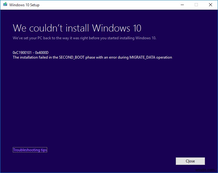 Sửa lỗi không tìm thấy điểm nhập trong Windows 10 