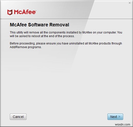 Cách gỡ cài đặt hoàn toàn McAfee khỏi Windows 10 