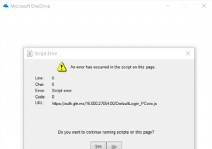 Sửa lỗi tập lệnh OneDrive trên Windows 10 