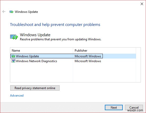 Sửa lỗi Cập nhật Bộ bảo vệ Windows không thành công với lỗi 0x80070643 