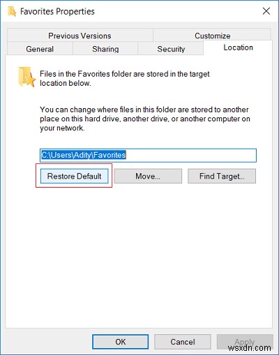Sửa lỗi Mục yêu thích bị thiếu trong Internet Explorer trên Windows 10 