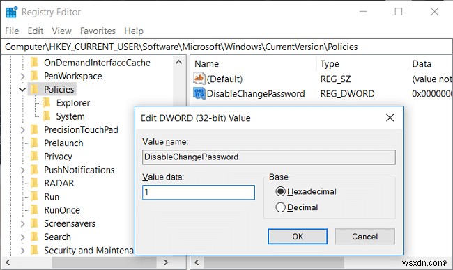 Cách ngăn người dùng thay đổi mật khẩu trong Windows 10