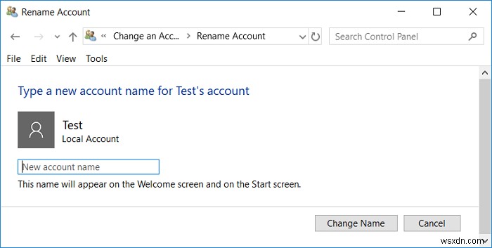 6 cách thay đổi tên tài khoản người dùng trong Windows 10