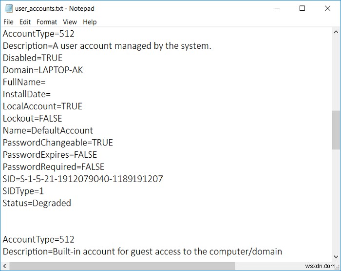 Cách xem chi tiết tài khoản người dùng trong Windows 10 