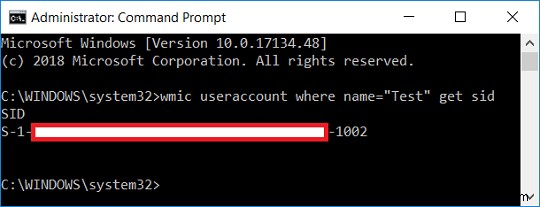 Tìm mã nhận dạng bảo mật (SID) của người dùng trong Windows 10