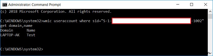 Tìm mã nhận dạng bảo mật (SID) của người dùng trong Windows 10