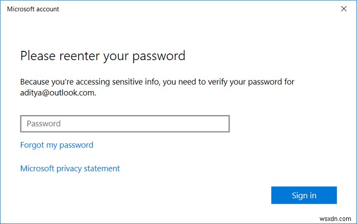 Cách thay đổi mật khẩu tài khoản của bạn trong Windows 10