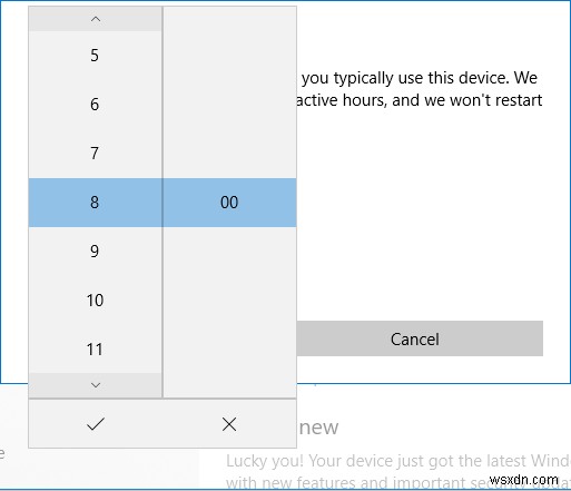 Cách thay đổi giờ hoạt động cho bản cập nhật Windows 10