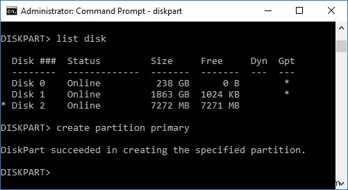 Làm sạch đĩa bằng Diskpart Clean Command trong Windows 10 