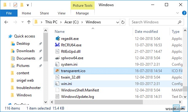 Xóa biểu tượng mũi tên màu xanh lam trên tệp và thư mục nén trong Windows 10 