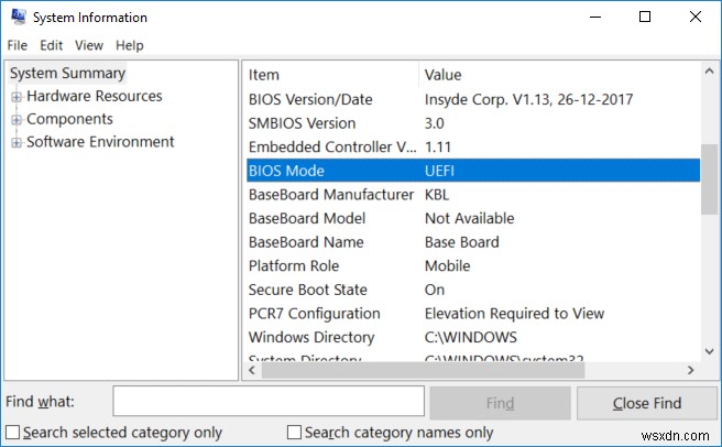 Cách kiểm tra xem PC của bạn đang sử dụng UEFI hay BIOS cũ