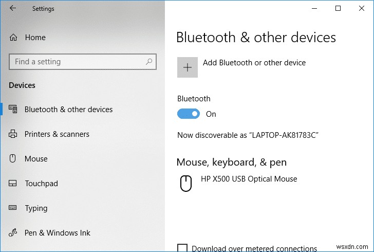 Bật hoặc tắt Bluetooth trong Windows 10 
