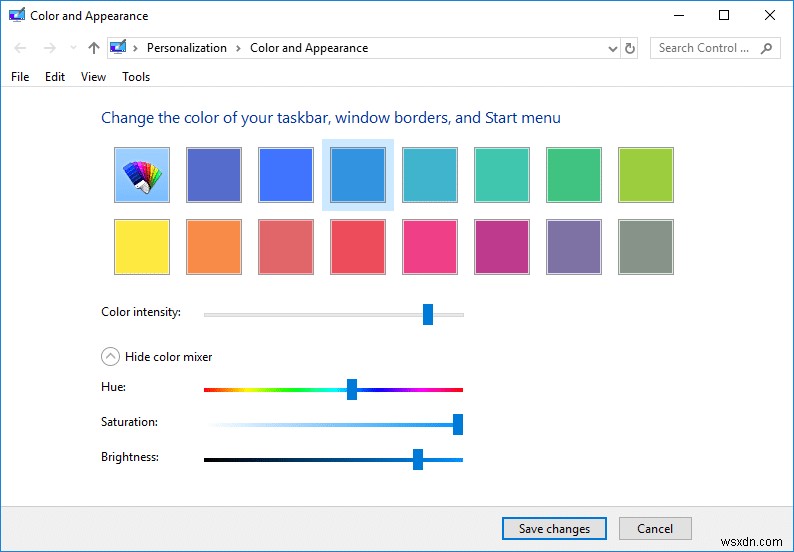 Dễ dàng truy cập màu sắc và giao diện trong Windows 10 