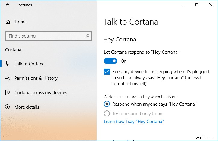 Bật hoặc tắt Cortana trên Màn hình khóa của Windows 10