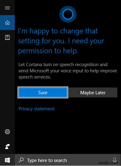 Bật hoặc tắt Cortana trên Màn hình khóa của Windows 10