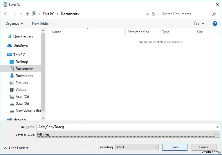 Thêm Sao chép vào Thư mục và Di chuyển Đến Thư mục trong Trình đơn Ngữ cảnh trong Windows 10 