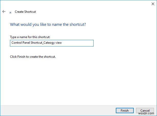Tạo Control Panel All Tasks Shortcut trong Windows 10 