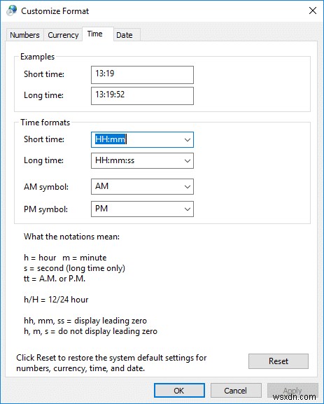 Cách thay đổi định dạng ngày và giờ trong Windows 10 