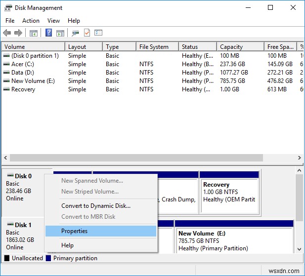 3 cách để kiểm tra xem đĩa có sử dụng phân vùng MBR hoặc GPT trong Windows 10 hay không 