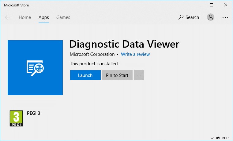 Bật hoặc tắt Trình xem dữ liệu chẩn đoán trong Windows 10 