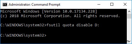 Bật hoặc tắt Thực thi giới hạn hạn ngạch đĩa trong Windows 10 