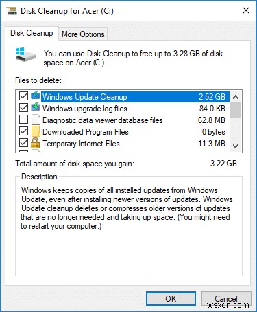 Cách sử dụng Disk Cleanup trong Windows 10 