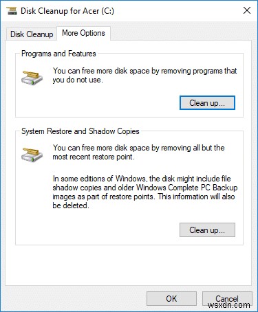 Cách sử dụng Disk Cleanup trong Windows 10 