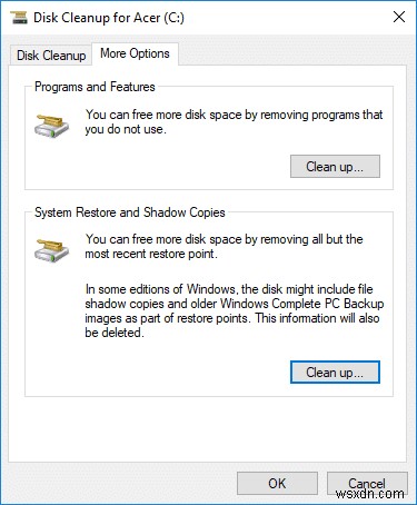 Cách sử dụng Disk Cleanup trong Windows 10 