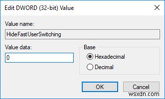 Cách bật hoặc tắt tính năng chuyển đổi người dùng nhanh trong Windows 10 