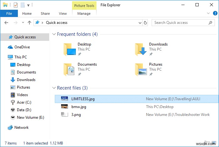 Xóa lịch sử tệp gần đây của File Explorer trong Windows 10