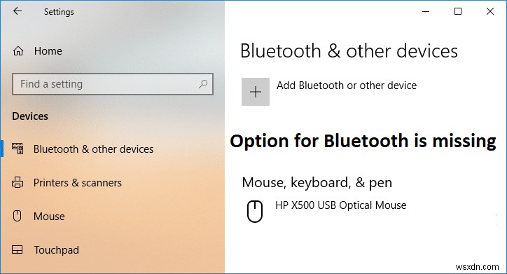 Khắc phục sự cố Tùy chọn bật hoặc tắt Bluetooth bị thiếu trong Windows 10 