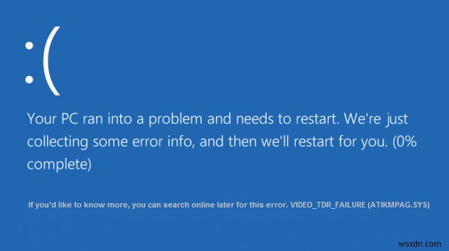 Sửa lỗi Video TDR Failure trong Windows 10 