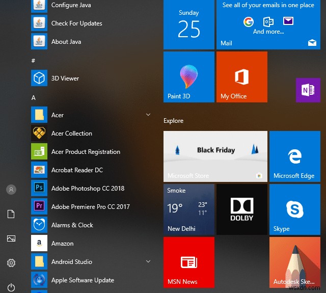 Sửa lỗi Start Menu không hoạt động trong Windows 10 