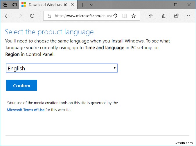 Tải xuống Windows 10 ISO chính thức mà không có Công cụ tạo phương tiện 