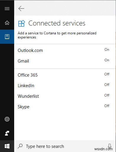Cách kết nối Cortana với tài khoản Gmail trong Windows 10 