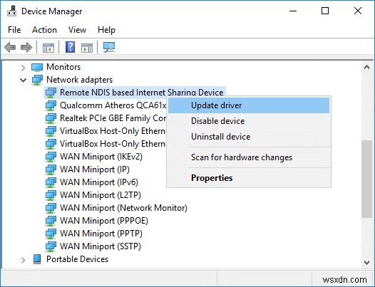 Khắc phục Chia sẻ kết nối USB không hoạt động trong Windows 10 