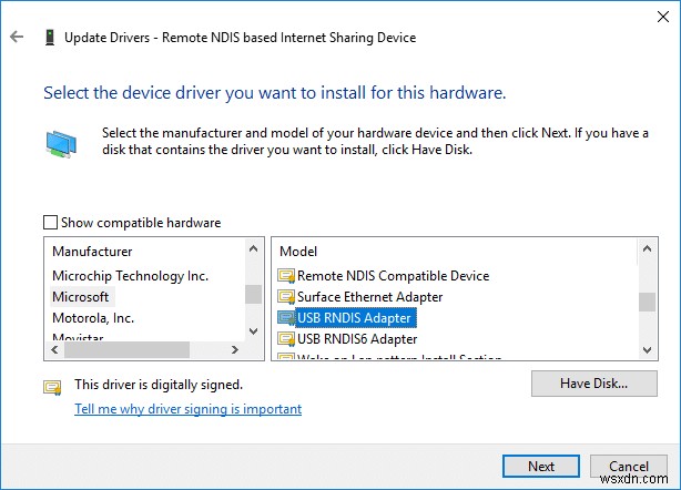 Khắc phục Chia sẻ kết nối USB không hoạt động trong Windows 10 