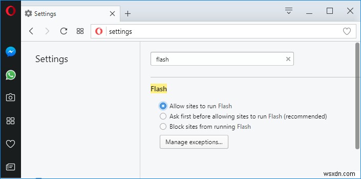 Bật Adobe Flash Player trên Chrome, Firefox và Edge 