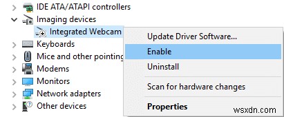 Khắc phục sự cố Webcam tích hợp không hoạt động trên Windows 10 
