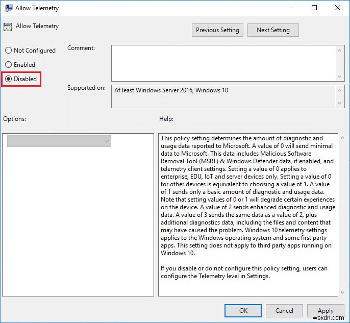 Khắc phục mức sử dụng đĩa cao của Microsoft Compatibility Telemetry trong Windows 10 