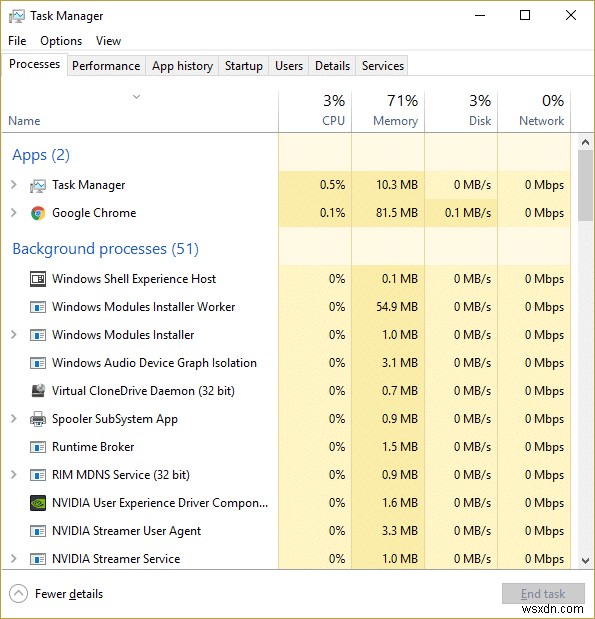 Khắc phục tình trạng sử dụng CPU cao trên máy chủ của nhà cung cấp WMI [Windows 10] 