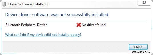 Sửa lỗi không tìm thấy trình điều khiển thiết bị ngoại vi Bluetooth 